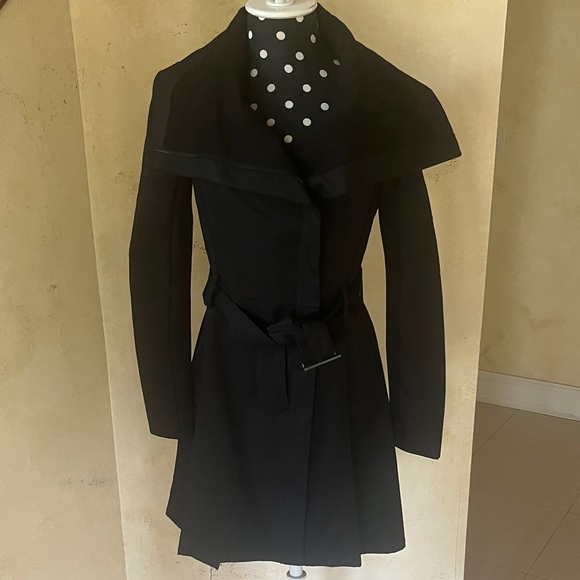 BCBGMaxAzria Black Trench Coat